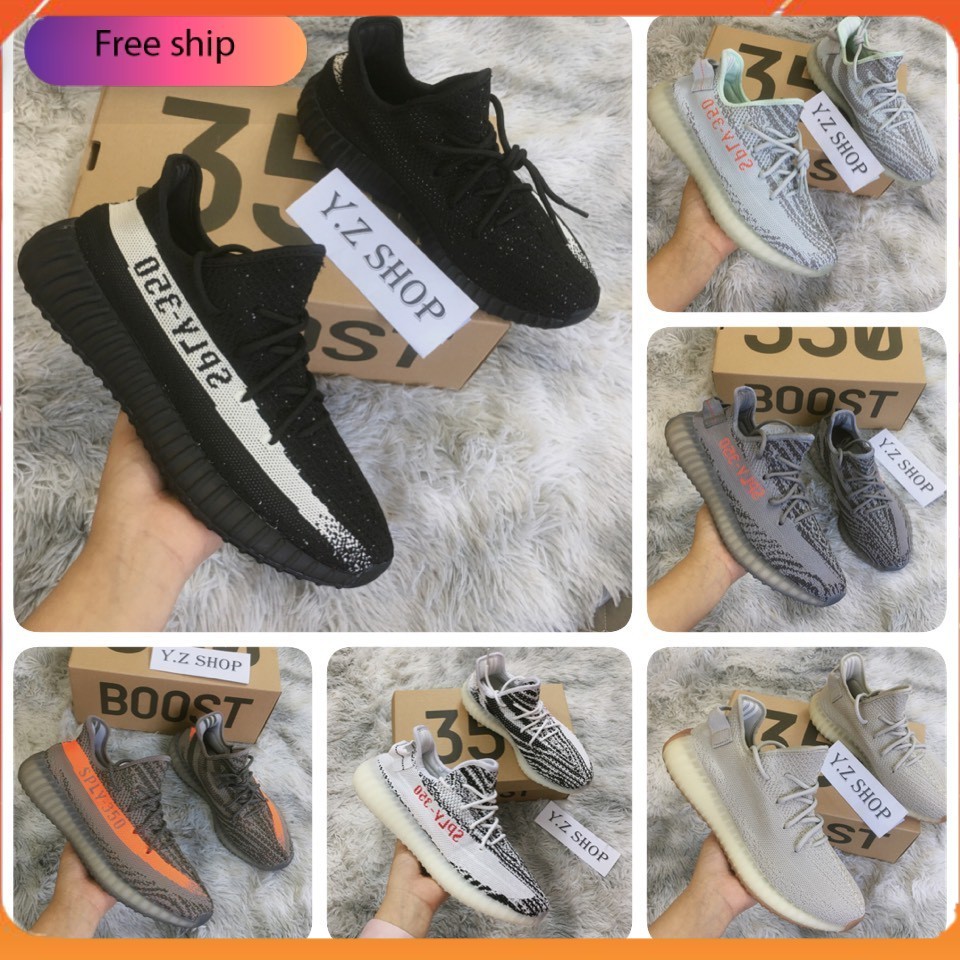 [FULL.BOX] Giày Sneaker, Giày Thể Thao YZ350 Màu Cơ Bản Nam Nữ