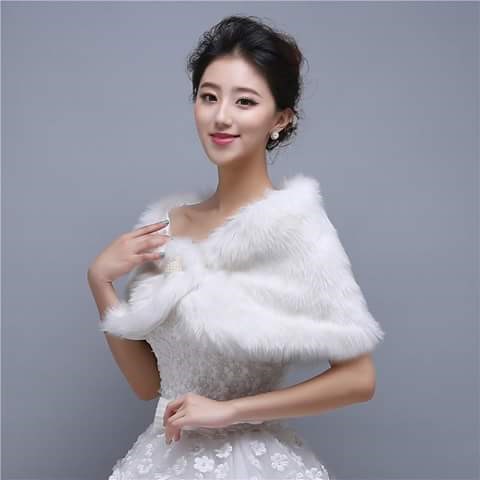 Khăn Choàng Lông Cô Dâu Cúc Đính Hạt Chai 120 Số 4 | BigBuy360 - bigbuy360.vn