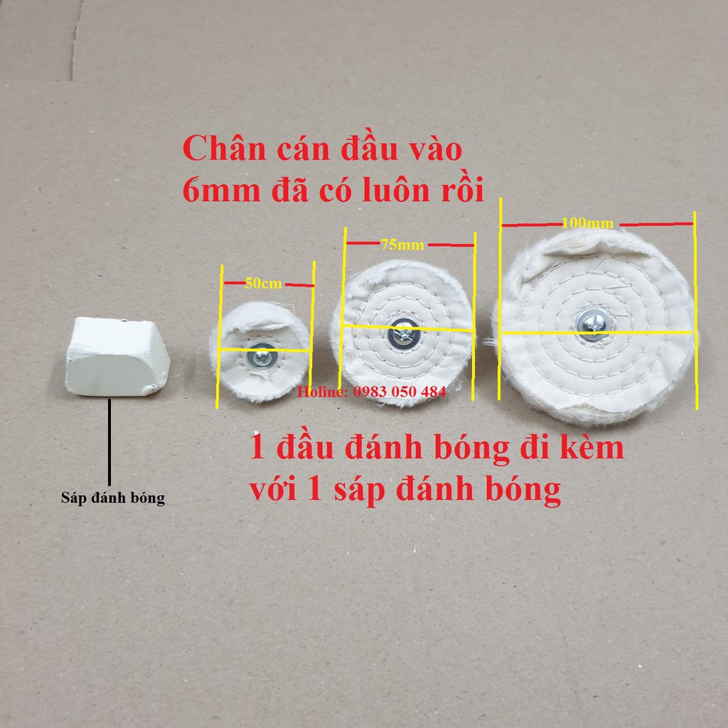 Miếng vải đánh bóng bánh xe ô tô tiện lợi - Đầu đánh bóng trang sức resin bằng bằng bông vải mềm kèm sáp đánh bóng