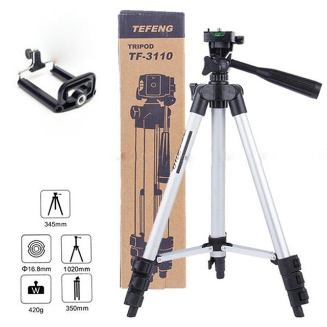 GẬY CHỤP ẢNH 3 CHÂN TRIPOD 3110 (chân quay livestream hoặc chụp ảnh)