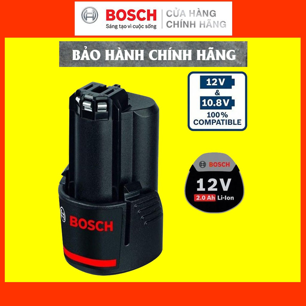[CHÍNH HÃNG] Bộ Nguồn Pin Bosch GBA 12V-2.0Ah 1600A00F6X, Giá Đại Lý Cấp 1, Bảo Hành Tại TTBH Toàn Quốc