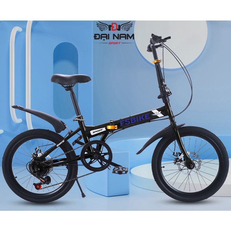 Xe Đạp Thể Thao Gấp Gọn SL001 Vành 20Inch Chịu Tải 160kg Đại Nam Sport + Tặng Kèm Chắn Bùn