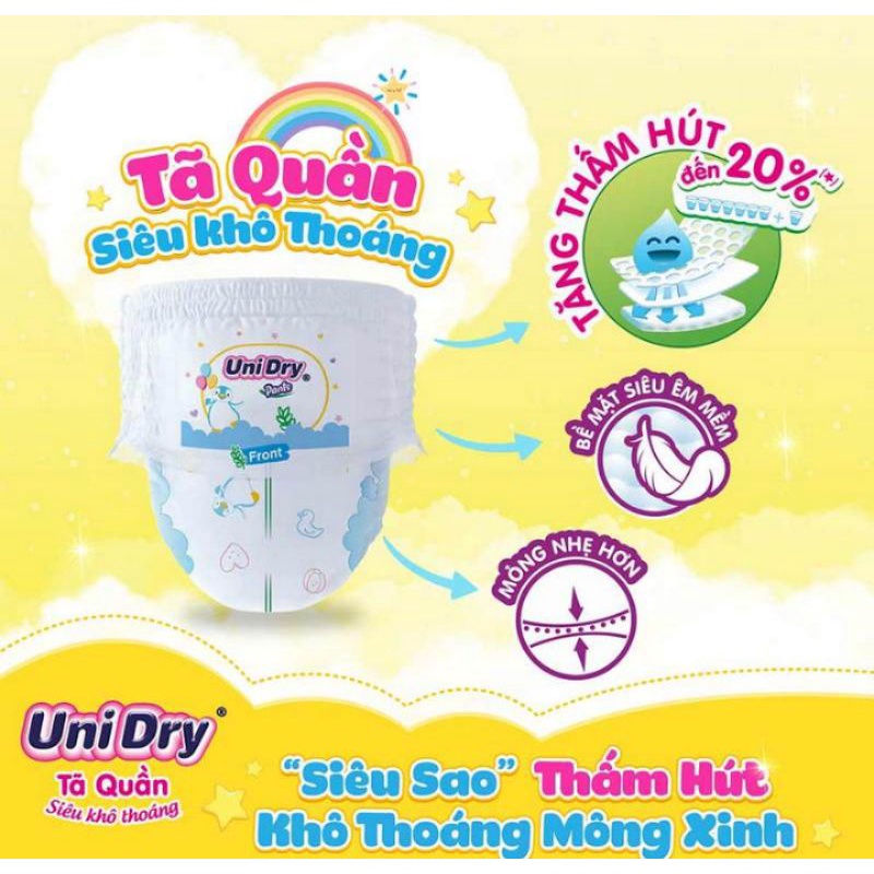 Tã Dán Unidry Super S48/ M42/ L38/ XL34/ M76/ L68/ XL62 mẫu mới