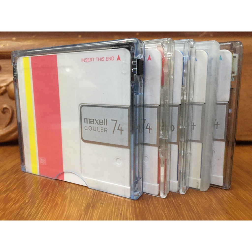 Đĩa trắng MD Maxell Sọc màu kèm Hộp