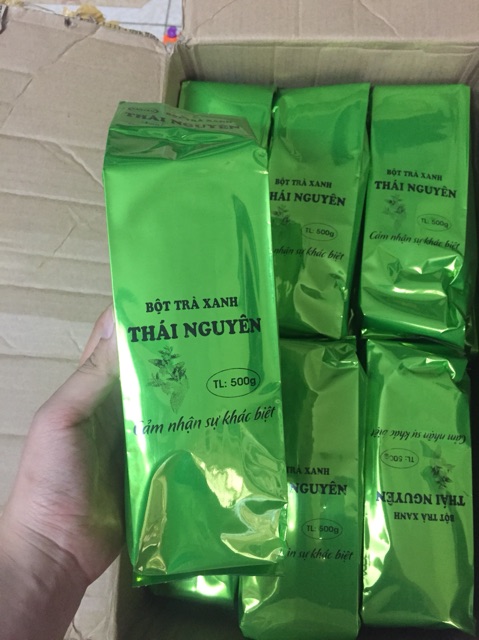 Bột trà xanh thái nguyên bột mịn xanh 1 kg =2 túi 500g