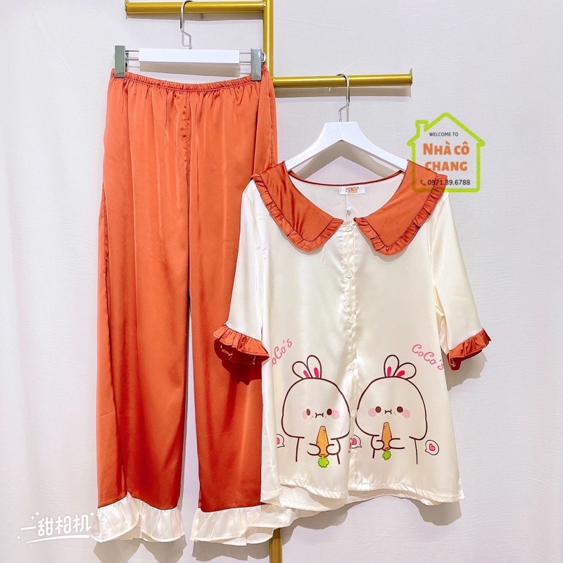 Bộ pijama lụa latinh cao cấp bigsize