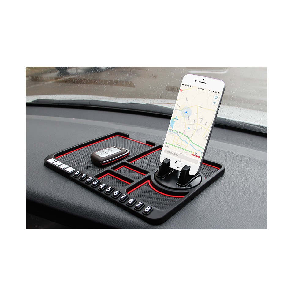 Miếng lót chống trượt để điện thoại và vật dụng trên taplo xe hơi (ô tô)