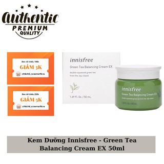 Kem Dưỡng Innisfree - Green Tea Balancing Cream EX 50ml