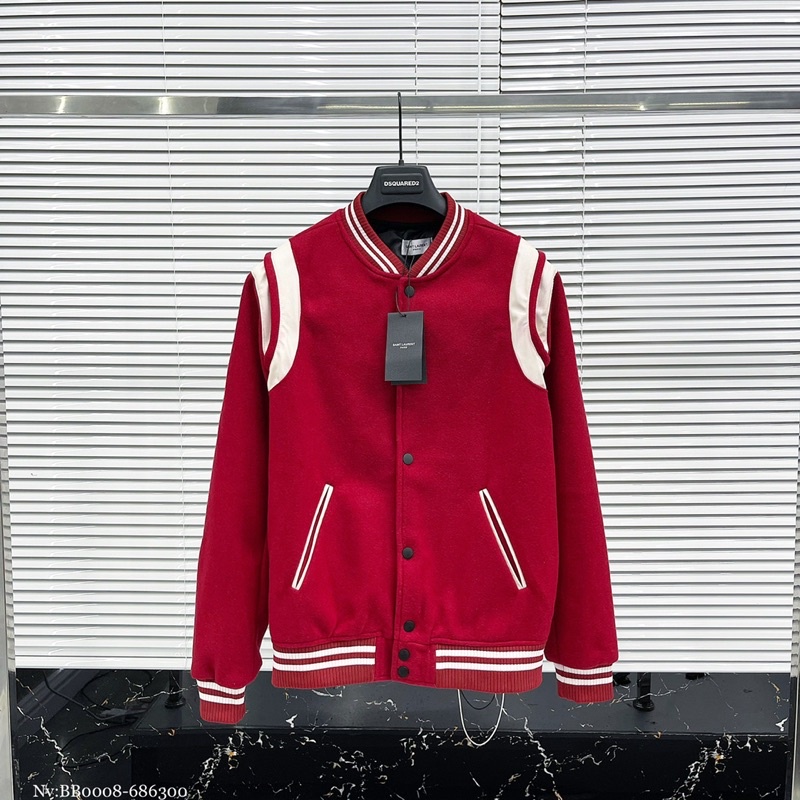 Bomber Teddy đỏ dạ spf siêu nét - áo khoác bomber quảng châu nam nữ cao cấp