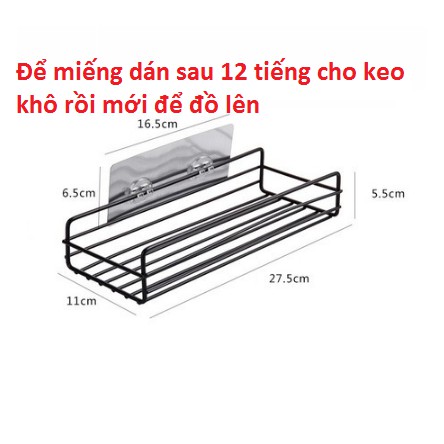 Kệ Inox Chữ Nhật Dán Tường Nhà Tắm DT3657