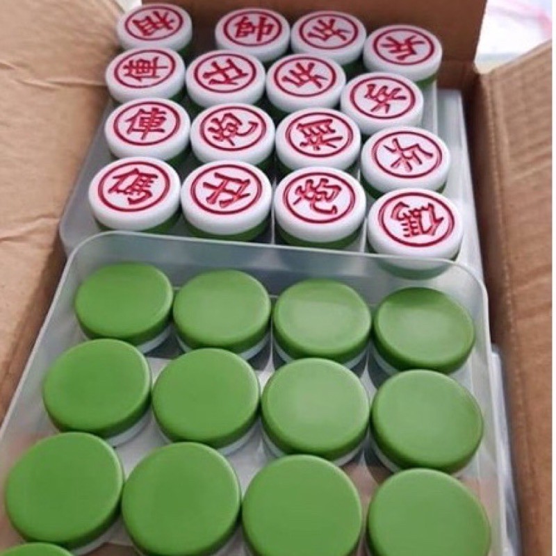 Bộ cờ úp đế xanh 1 màu