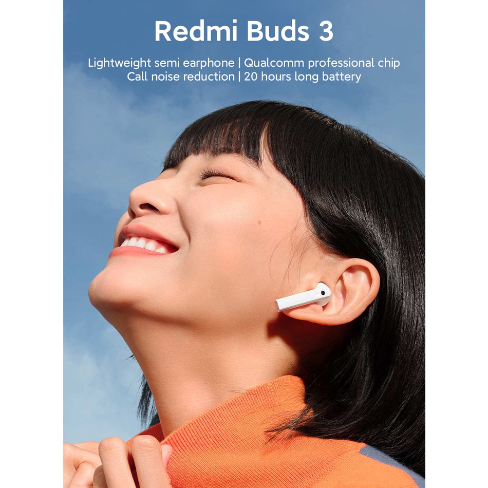 Tai Nghe Bluetooth Không Dây Xiaomi Redmi Buds 3 TWS IP54 Chống Thấm Nước Kết Nối MIUI