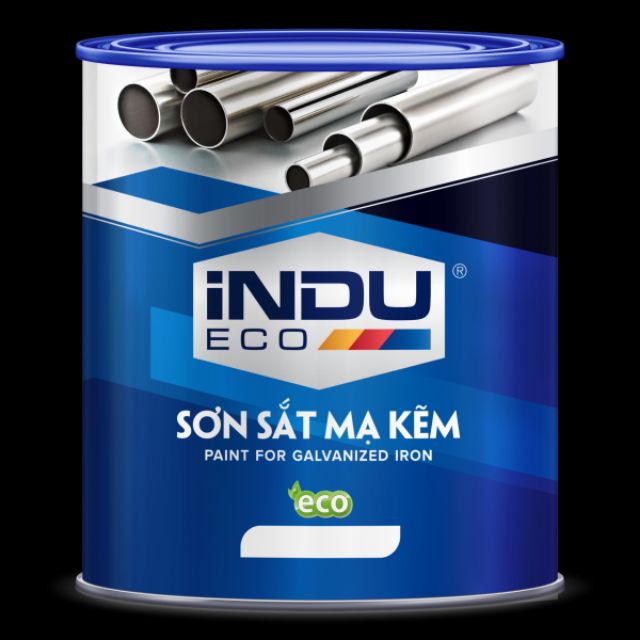 Sơn sắt mạ kẽm indu eco 800 ml