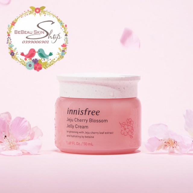 Kem Dưỡng Ẩm Innisfree Jeju Cherry Blossom Jelly Cream