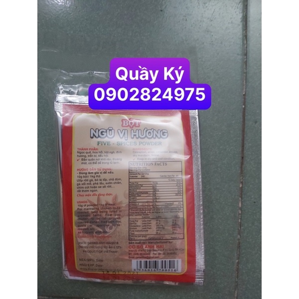 Bột Gia vị Bún Bò Huế , Ngũ Vị Hương Anh Hai gói 10 gr