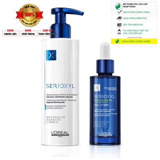 ✅[L'oreal_chính hãng]Combo Dầu gội và tinh chất L'oreal Serioxyl 250ML/90ML NEW 2022