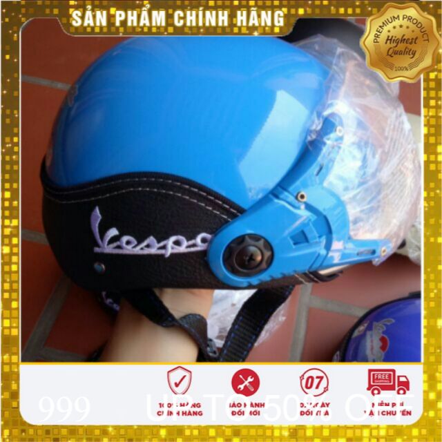 Mũ bảo hiểm Vespa có kính