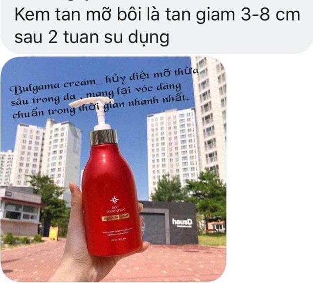KEM TAN MỠ BEST INNOVATION BULGAMA 350ML CHÍNH HÃNG