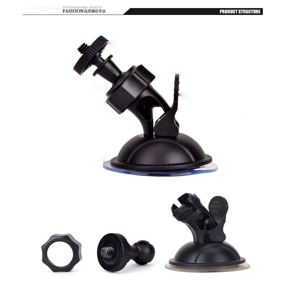 360° Giá Đỡ Điện Thoại / Camera Đường Kính 4mm Có Giác Hút Cho Xe Hơi