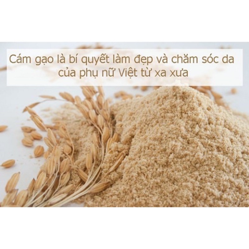 100 gram bột đắp mặt cám gạo sữa non + que trộn