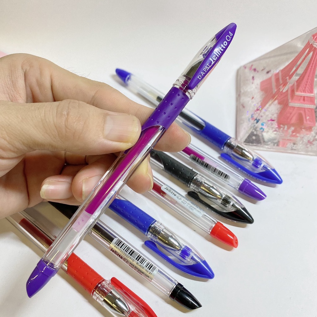 Bút Gel cao cấp Jellitto Mực xuống đều, viết êm, kiểu dáng thanh mảnh