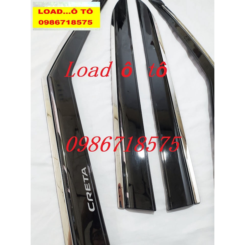 Vè Che Mưa Chỉ Inox Xe Huyndai Creta 2022-23 Cao Cấp