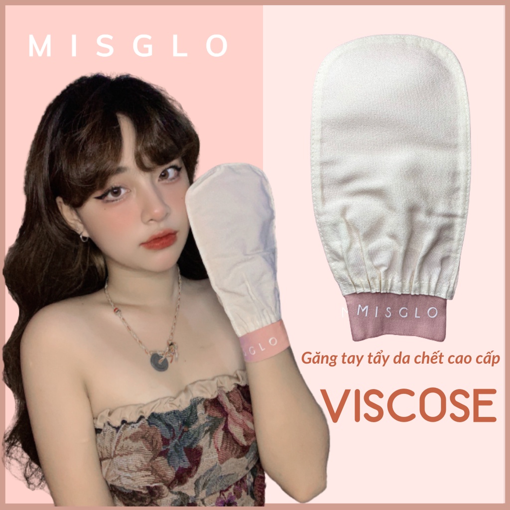 Găng Tay Tẩy Da Chết Cao Cấp MISGLO Chính Hãng Turkish Raw Cocoon Silk 100%