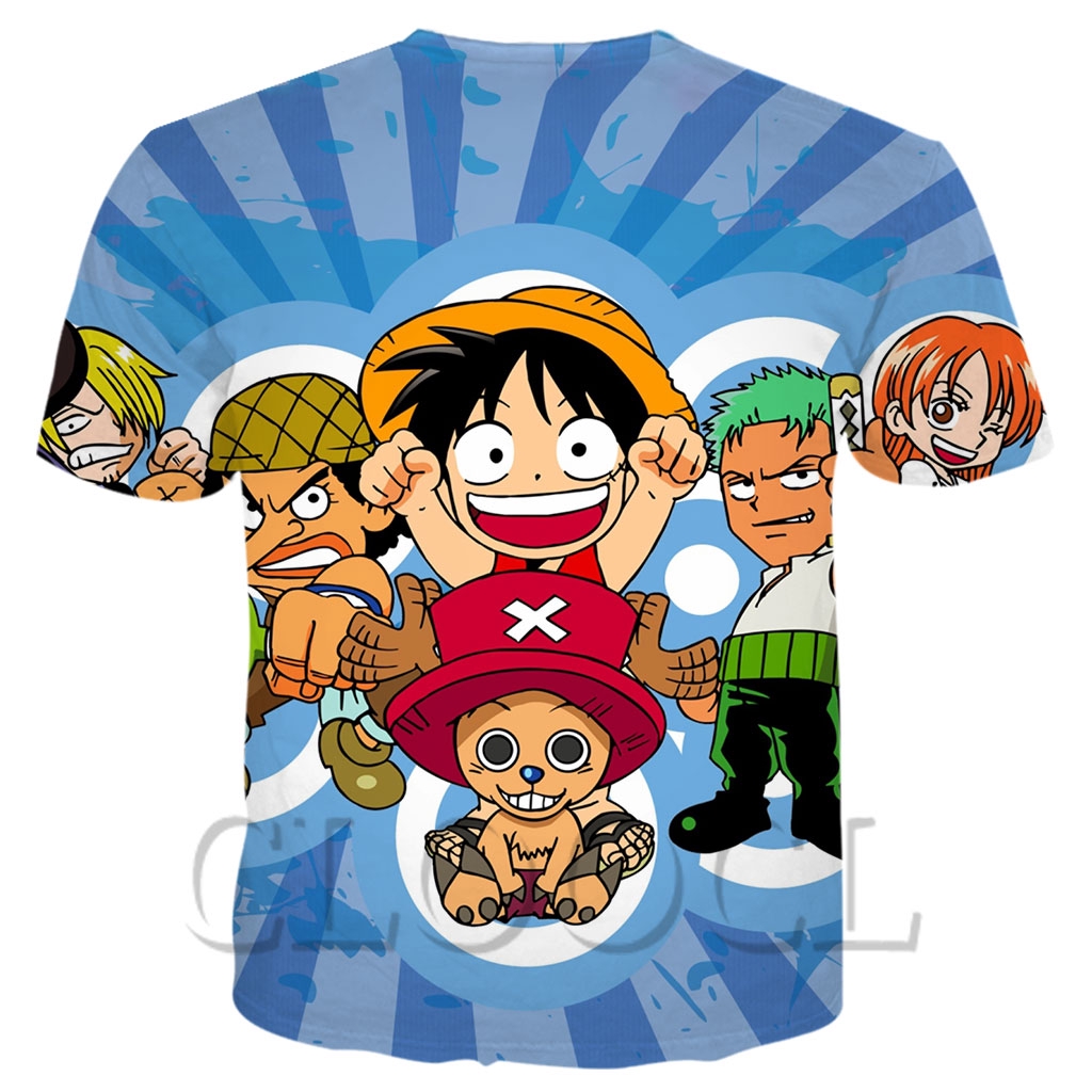CLOOCL Fashion Japanese Anime One Piece Luffy Men T Shirt 3D Printed Casual T-shirts