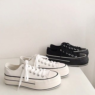 [ORDER] Giày thể thao độn đế dáng converse (Ảnh thật ở cuối)