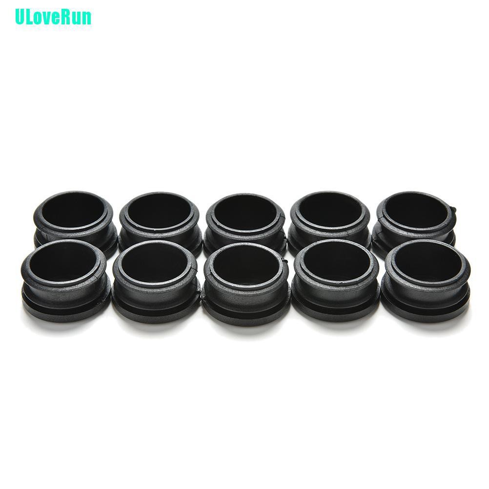 Set 10 Đầu Chèn Bằng Nhựa Màu Đen Chuyên Dụng Cho Ống Tròn