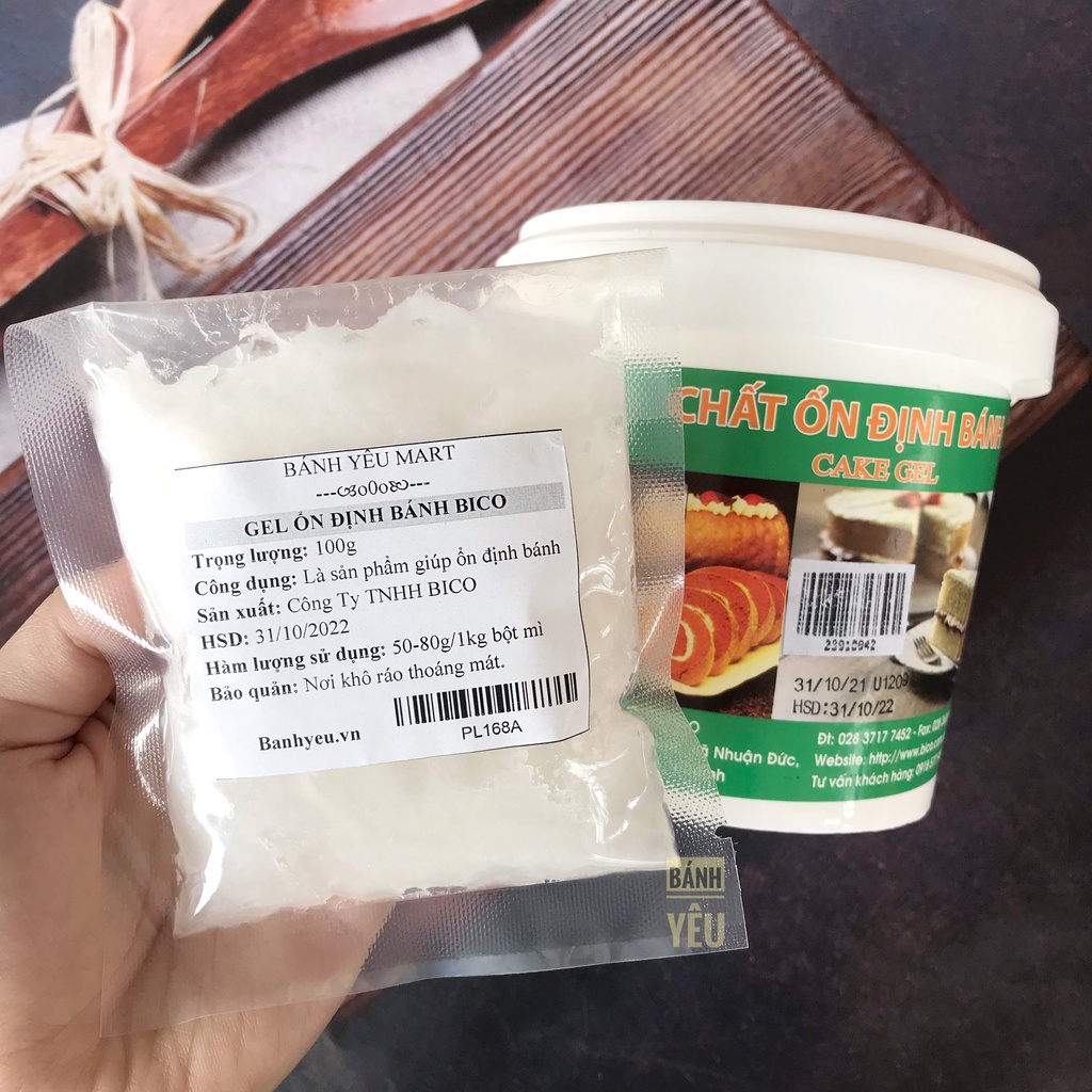 Gel Ổn Định Bánh Bông Lan/Gel Cake BICO Chia-100g - PL168A