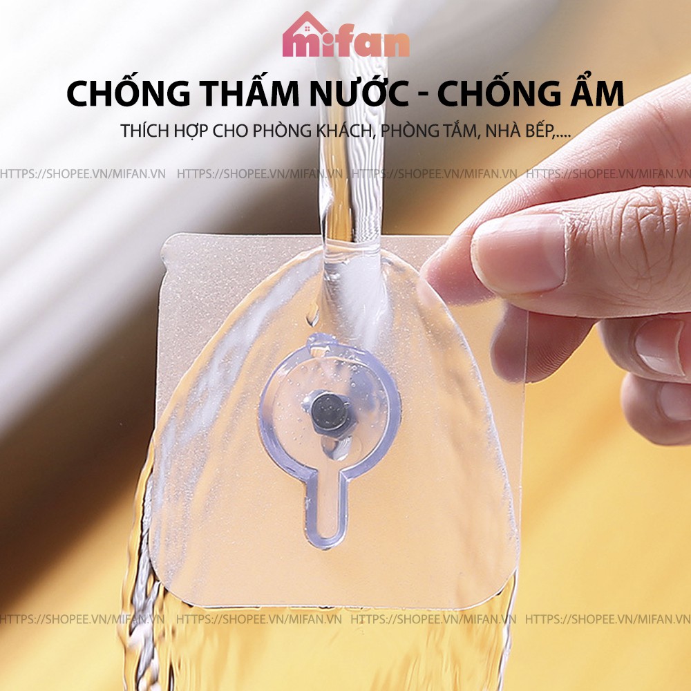 Móc Dán Tường Treo Tranh Siêu Dính MIFAN - Khung Ảnh, Đồng Hồ, Đồ Decor Đa Năng - Không Cần Khoan Đục