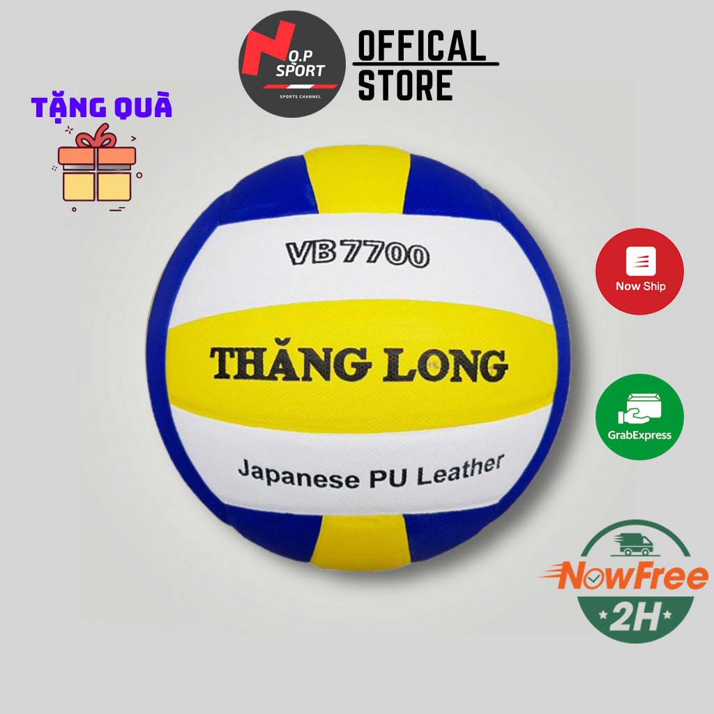 Quả Bóng Chuyền Da Thăng Long VB 7700, VB7400, (Tiêu Chuẩn Thi Đấu_Hàng Chính Hãng)-Tặng Kim+Lưới+Móc Khóa
