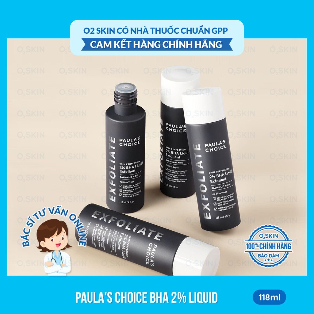 PAULA'S CHOICE BHA 2% LIQUID / TẨY DA CHẾT / HỖ TRỢ TRỊ MỤN