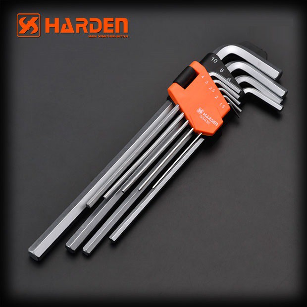 Bộ Lục Giác 09 Chi Tiết HARDEN 540607 Loại Dài, Hàng Chính Hãng