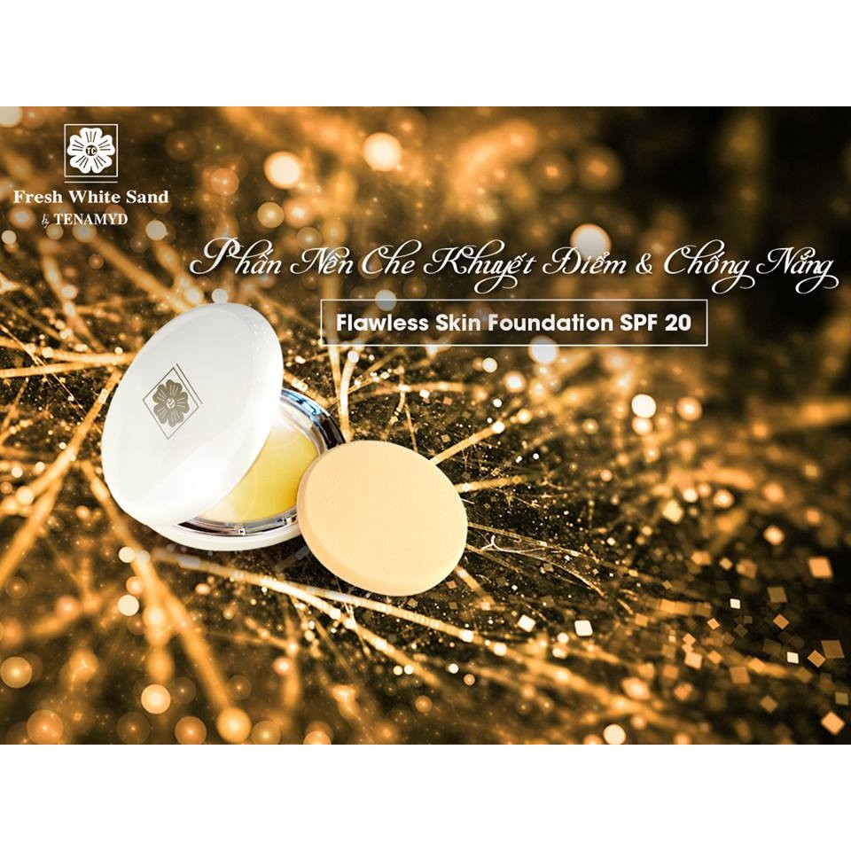 Phấn nền che khuyết điểm và chống nắng Fresh White Sand Flawless Skin Foundation SPF 20