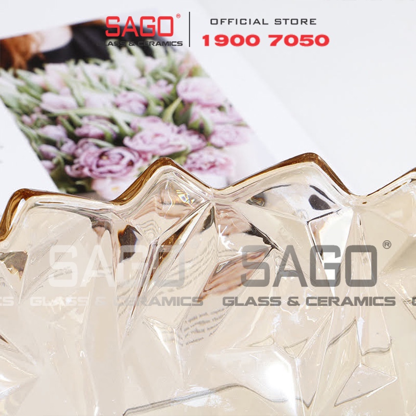 Tô Thủy Tinh Kim Cương màu Để Trái Cây Cao Cấp | Tùy Chọn kích Thước và màu Sắc