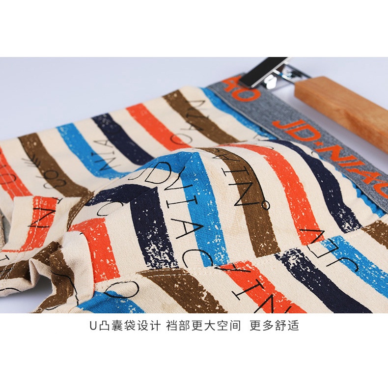 Combo Hộp 5 Quần Lót Nam Boxer Bigsize Cao Cấp Chính Hãng JD NIAO