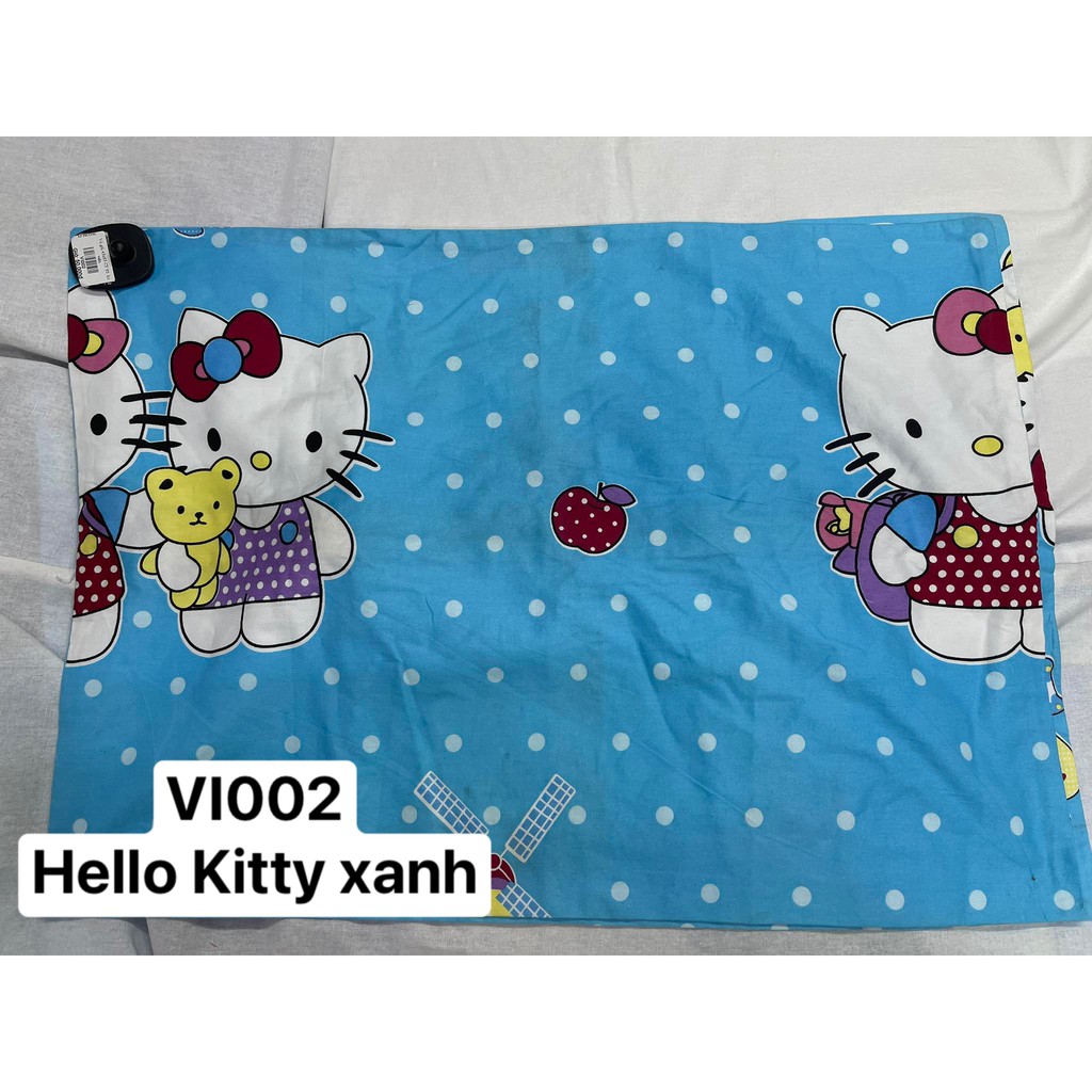 Vỏ gối cotton 95 ko viền 45x65