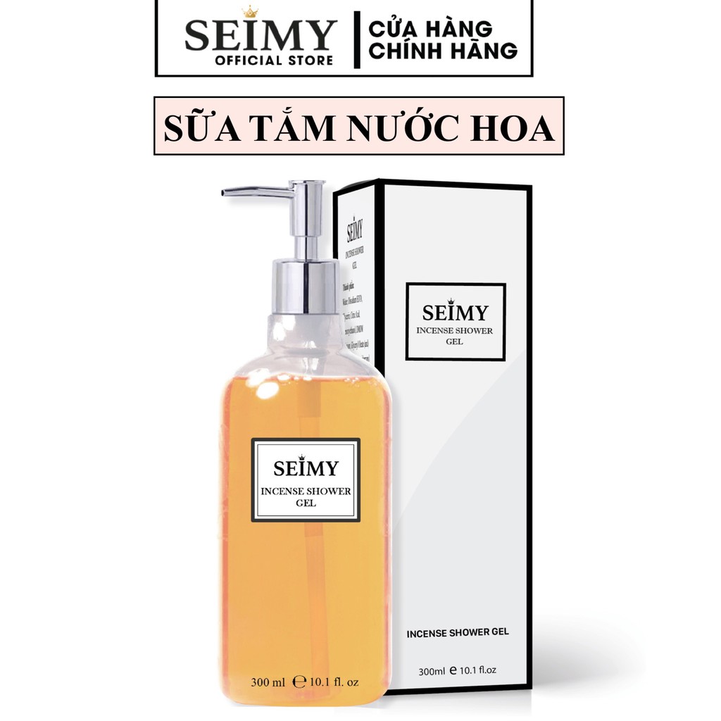 Gel Sữa Tắm Nước Hoa SEIMY - Incense Shower Gel dưỡng ẩm, lưu hương lâu, tạo cảm giác mềm mịn cho làn da