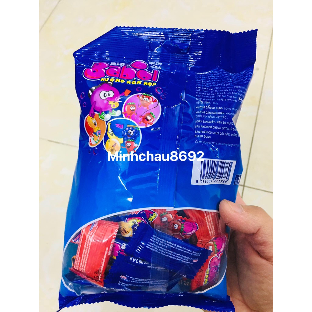 Kẹo Cao Su Bigbabol Gói 50 viên mix nhiều vị