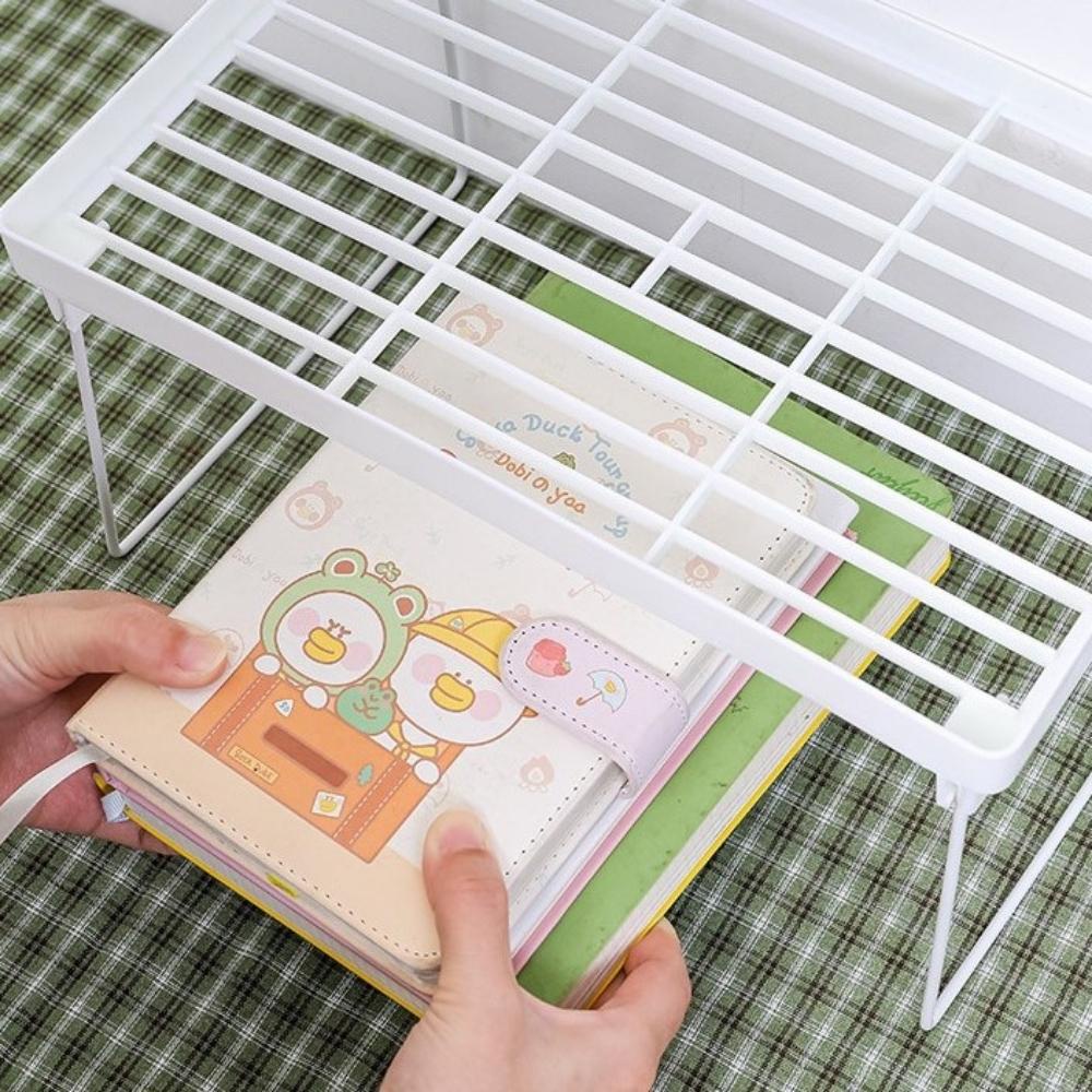 Giá đựng phụ kiện Pison 2 tầng màu trắng có thể gấp gọn, sắp xếp đồ gọn gàng - PK024 - 01 bộ