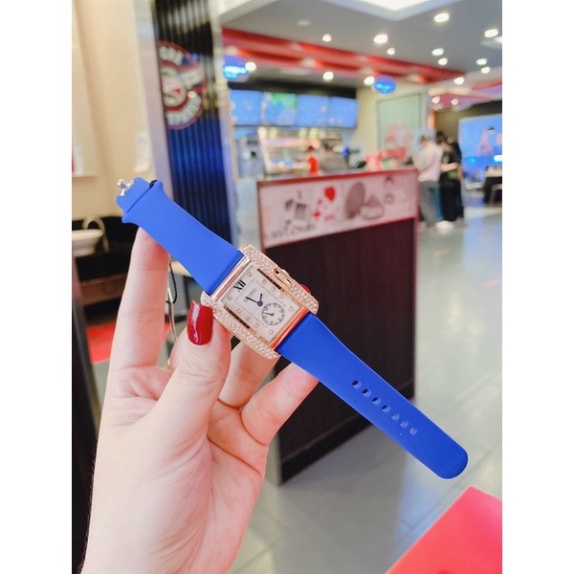 Đồng hồ nữ g.u.o.u quai silicol thông minh , mặt viền đá sang trọng, hình ảnh video tự chụp | BigBuy360 - bigbuy360.vn