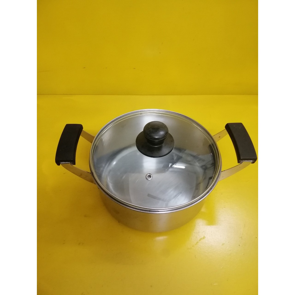 Nồi inox nội địa Nhật, size 21cm, cao 9cm (mã 764), Dùng được bếp từ