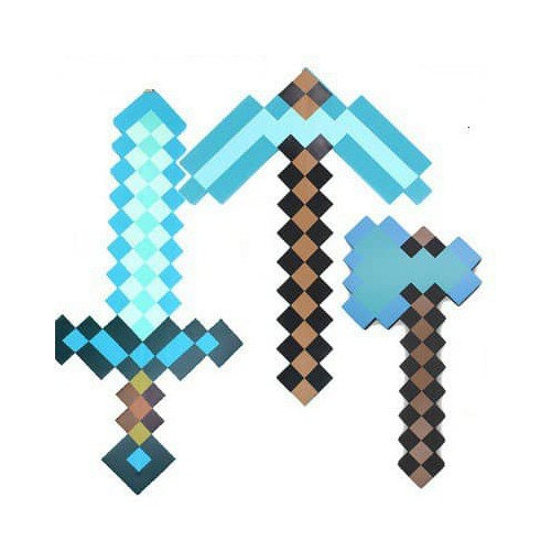 Combo Rìu Kiếm Cúp Minecraft Diamond Đồ chơi