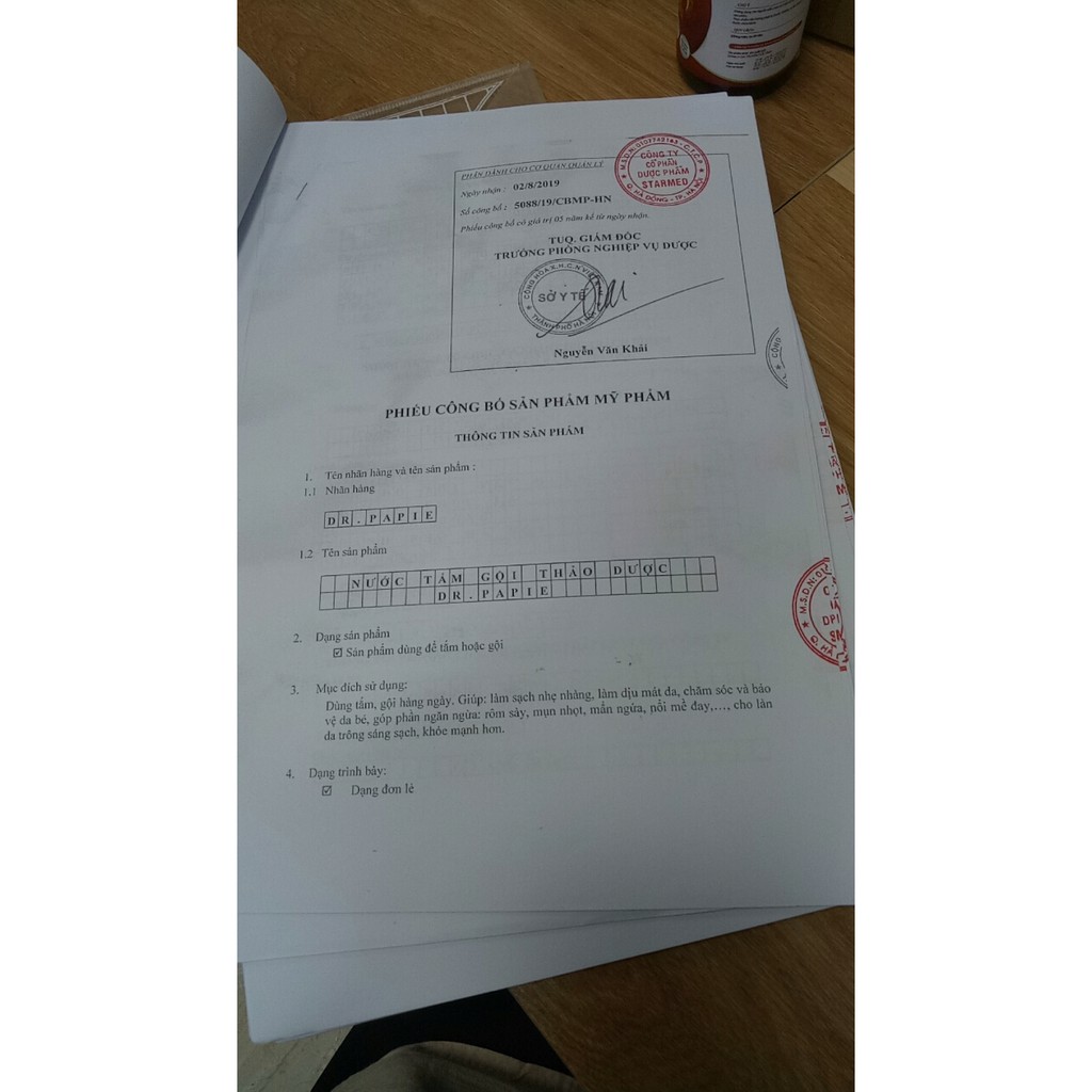 Nước tắm gội thảo dược Dr. Papie - Làm sạch và bảo vệ làn da tự nhiên cho bé