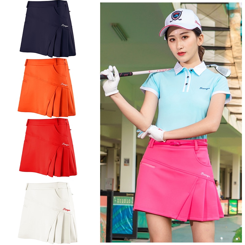 Chân váy chơi golf dáng ngắn xếp ly thời trang mùa hè cho nữ