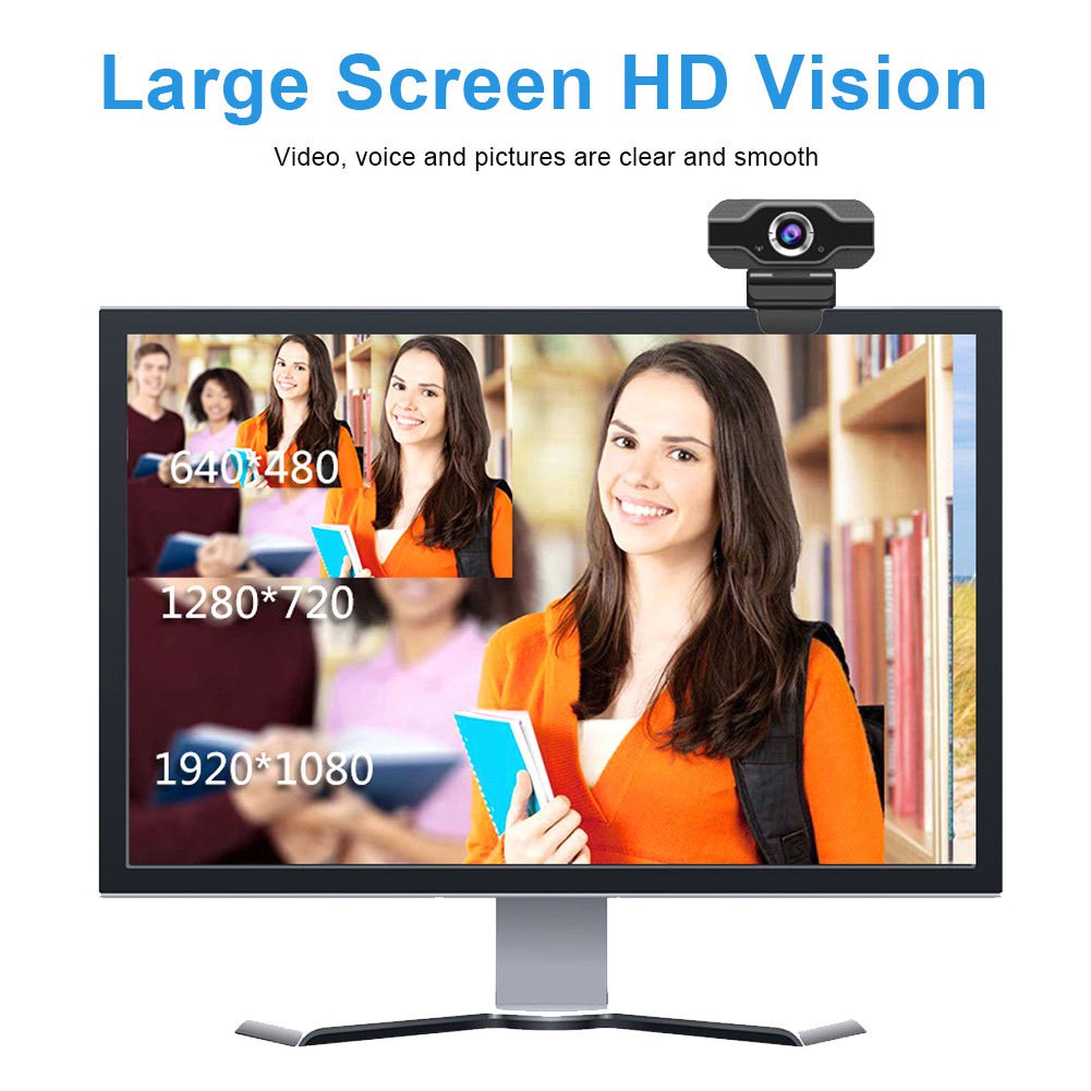 Webcam Tự Động Lấy Nét 1080p Kèm Micro Cho Máy Tính Laptop | BigBuy360 - bigbuy360.vn