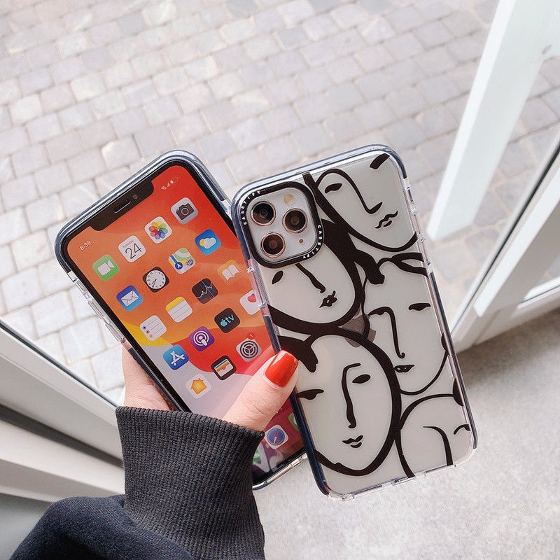 Ốp điện thoại trong suốt hình tranh vẽ nghệ thuật thú vị cho iPhone 11 12 Pro Max 6 6s 7 8 Plus X XR XS MAX SE 2020 | BigBuy360 - bigbuy360.vn