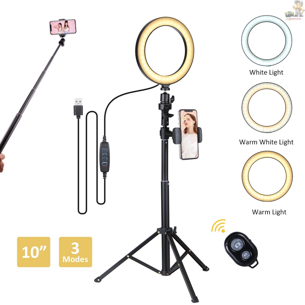 Bộ Giá Đỡ Ba Chân Tròn Có Đèn Usb Hỗ Trợ Chụp Ảnh Tự Sướng Cho Điện Thoại | BigBuy360 - bigbuy360.vn